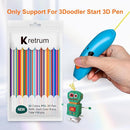 22 Colors 3D Doodler Pen Refills Only Fit for 3Doodler Start+ 3D Pen Low Printing Temperature PCL Filament 3Doodler Start Refills Packs Each Color 15.2 cm x 5 pcs Total 110 pcs by TinyTreasures Baby Boutique