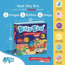 Ditty Bird Chinese & English Nursery Rhymes | Bilingual Musical Book for Toddlers & Babies | Fun, Interactive Sound Book for Learning Mandarin by TinyTreasures Baby Boutique