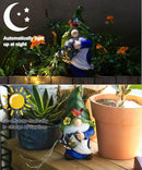 AIGEL Garden Gnomes Statues, Solar Garden Statue Outdoor Decor, Large Gnomes with Solar Light, Standing Statue for Patio, Lawn, Yard Art Decoration, Figurine Ornament by GreenHaven Gardens