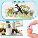 Libima 50 Pcs Mini Resin Luminous Dinosaur Figures Glow in The Dark Dinosaur Miniatures Resin Tiny Animal Figurines for Fairy Landscape Garden Aquarium Dollhouse Decor(Dinosaur) by GreenHaven Gardens