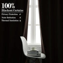 Light Coffee Pinch Pleat 100% Blackout Drapes Linen Blend, Room Divider, Room Darkening, Energy Saving, Furniture Protecting, Light Blocking Extra Wide Privacy Curtains, 200Wx108L, 1 PC by CozyNest Decor