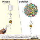 Gazing Ball Spiral Decorative Tail Wind Spinner Sun Catcher 11inch Tail and 2 inch Glass Orb. Wind Spinner Stabilizer Indoor Outdoor Garden Decoration -13 inch Height(Gold) by CozyNest Decor