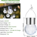 MAXvolador 12-Pack Hanging Solar Lights, Decorative Cracked Glass Ball Light, Solar Powered Waterproof Globe Lighting for Garden, Tree(Cool White) by GreenHaven Gardens
