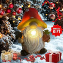 Solar Mushroom Gnomes Garden Statues Outdoor Decor with Night Glow,Cute Fairy Garden Statues for Yard,Pathway,Lawn Art Ornamen,Spring,Easter,Birthday Christmas Women Mom Gift Idea (Red) by CozyNest Decor