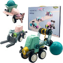 MAGMEN Mini Movers: Magnetic Blocks Building Set - Build Cars, Trucks, Planes & More! Fun & Imaginative STEM Learning Toys (79 pcs) for Kids Ages 3 by TinyTreasures Baby Boutique