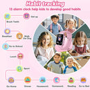 Smart Watch for Kids Girl Gift Ages 3-12, 2 Screen Protector, 26 Puzzle Games, HD Camera Video Music Player Touchscreen Pedometer, Educationtal Toy Brithday Gifts for Girl Ages 4 5 6 7 8 9 10(Pink) by TinyTreasures Baby Boutique