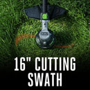 EGO POWER+ String Trimmer, Battery Powered, 16" Trimmer for Weeds and Grass with POWERLOAD, LINE IQ, Telescopic Carbon Fiber Shaft, Battery and Charger Not Included - ST1620T by GreenHaven Gardens