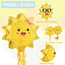 WERNNSAI Sun Pinata-Sunshine Party Decorations pull string Sun Pinata with Blindfold and Bat for Girls Kids Sun Brithday Baby Shower Summer Party Game Supplies by TinyTreasures Baby Boutique