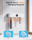 Bitvae Toothbrush Holder, Cleaning and Fast Drying, 5 Toothbrush Slots or Shaver Slot Accessories for Family, LED Smart Screen, Wall Mounted Holders for Bathrooms by CozyNest Decor
