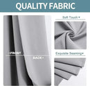 ChrisDowa Blackout Curtains 120 Inches Long 2 Panels Set for Living Room, Grommet Thermal Insulated Room Darkening Curtains for Bedroom (Light Grey, 52 x 120 Inch) by CozyNest Decor