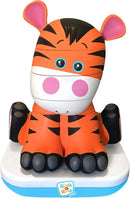 Stack-a-Roos Baby Tiger by Salus Brands - Animal Stacking Toy, Educational Early Learning Toy for Infants Babies Toddlers, Age 12+ Months - Great Baby Gifts, STEM by TinyTreasures Baby Boutique