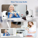 HelloBaby Baby Monitor with 6" World First IPS Screen 30-Hrs Battery, No WiFi Video Baby Monitor Camera and Audio, Remote Pan/Tilt/Zoom, ECO, VOX, 2-Way Talk, Night Vision, 1000ft, Portable for Travel by TinyTreasures Baby Boutique