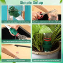 Patelai Terracotta Plant Watering Spikes Self to Use with Cola Bottles Houseplant Watering Stakes Automatic Irrigation System(15 Pack,White)