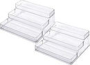 SIMPLEMADE 3-Tier Spice Rack Organizer - Versatile Storage Shelf for Kitchen, Bathroom, Bedroom & Office, Set of 2, Clear by CozyNest Decor