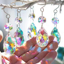 20Pcs Chandelier Crystals,38mm Colorful Teardrop Crystal Chandelier Pendants Parts Beads,Hanging Crystals for Chandeliers by GreenHaven Gardens