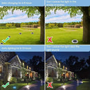 NFESOLAR Solar Outdoor Lights with 16 LEDs, Blue Color Bright Solar Ground Lights Outdoor, Waterproof Solar Pathway Lights for Pathway Garden Yard Lawn Walkway Driveway (8 Pack) by GreenHaven Gardens