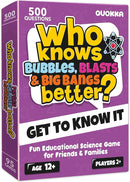 Board Games for Kids 8-12 and Family - Science Trivia Card Game for Kids Age 12+ - Who Knows Chemistry Physics Astronomy Better? - 500+ Questions - Fast-Paced Educational Game for Teens and Adults by TinyTreasures Baby Boutique