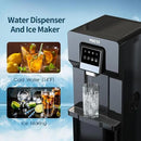 VECYS Bottom Loading Water Cooler with Ice Maker, Cold Water Supply with 18LBS Daily Ice Making, Compatible with 3 or 5 Gallon Bottles, Ideal for Home and Office (No Hot Water) by CozyNest Decor