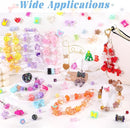 Assorted 170-230PCS Orange Acrylic Beads for Bracelet Making, Flower Bow Butterfly Candy GummyBear Aesthetic Bracelet Charms,Cute Beads for Jewelry Making DIY Necklace Keychain Phone Charm by TinyTreasures Baby Boutique