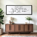 Fear Not for I Have Redeemed You Sign Framed Wall Art, 32''×12'' Rustic Religious Christian Isaiah 43:1 Bible Verse Sign, Horizontal Holy Inspirational Catholic Scripture Decor by CozyNest Decor