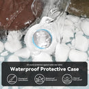 Upgrade Waterproof 4 Pack Airtags Holder with Apple Airtags Keychain, Hard PC Air Tag Case, Anti-Scratch & Shock Air tag Holder, Men's Women's Keyrings & Keychains - Black+White+Blue+Red by TinyTreasures Baby Boutique