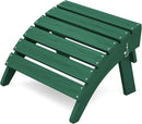 KINGYES Folding Adirondack Ottoman for Adirondack Chair, Green by CozyNest Decor