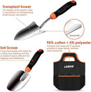 Garden Tool Set, 9 Piece Stainless Steel Heavy Duty Gardening Tool Set, with Non-Slip Rubber Grip, Storage Pocket, Ideal Gardening Gifts for Men by GreenHaven Gardens
