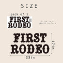 First Rodeo Wall Decal - Western Cowboy Theme First Birthday Party/Baby Shower Party Decorations Supplies Wall Stickers, Rodeo Sign Balloon Arch Backdrop and Party Backdrop Decorations Decals by TinyTreasures Baby Boutique