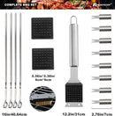 ROMANTICIST 23pcs Must-Have BBQ Grill Accessories Set with Thermometer in Case - Stainless Steel Barbecue Tool Set with 2 Grill Mats for Backyard Outdoor Camping - Father's Day Best Barbecue Gift by GreenHaven Gardens