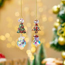 2PCS Rhinestones Christmas Tree Ornaments Suncatcher Prisms Hang for Tree Window Christmas Eve Party by GreenHaven Gardens