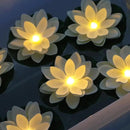 12 PCS Waterproof Floating Lotus Light - Floating Flower Light Battery Operated Water Activated Warm White Pool Flower Lamp Wedding,Anniversary,Garden Decoration by GreenHaven Gardens