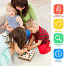 Joyreal Montessori Busy Board Wooden Sensory Toys for Toddler with LED Light Up Switch, Baby Fidget Board Travel Toys for 18+ Months, 1 2 3 Year Old Boys Girls Toddler Toy Gifts (Mixed Lights) by TinyTreasures Baby Boutique