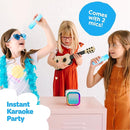 Move2Play, Karaoke Machine for Kids | Includes 20+ Kid Songs | 2 Microphones | Connect with Bluetooth | 3, 4, 5, 6, 7+ Year Old Gift | Toy for Girls, Boys, & Toddler | Birthday Present by TinyTreasures Baby Boutique