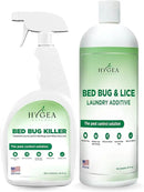 Bed Bug & Lice Elimination Combo Kit - Includes 24 oz lice & Bed Bug Spray and 32 oz Lice & Bed Bug Laundry Additive - Gentle Formula by CozyNest Decor
