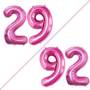 GOER Number 29 Balloons for 29th Birthday Party Decorations,42 Inch Jumbo Foil Helium 92 Balloons for 92nd Birthday Party Decoration (Hot Pink) by TinyTreasures Baby Boutique