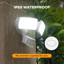 LUTEC 38W 3500 Lumen LED Motion Activated Integrated Dual-Head Floodlight Outdoor with Motion Sensor, 5000K Daylight, Dusk to Dawn, Exterior Security Wall Light for Patio, Garden, Yard(White) by GreenHaven Gardens