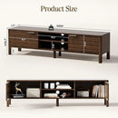 TV Stand for Living Room - up to 65 Inch TVs Mid Century Modern Entertainment Center with Storage and Adjustable Shelves, Media Console Table Walnut 59" by CozyNest Decor