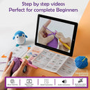 A-URA Learn to Crochet Kit for Beginners Kids and Adults, Premium 4 Animal Pattern Beginner Crochet Kits with Easy Tube Yarn & Step-by-Step Video Tutorials (Forest Friends–Standard Size) by TinyTreasures Baby Boutique