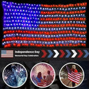 American Flag Lights 420 Super Bright LEDs, Waterproof LED US Flags Light for 4th of July Decorations, Memorial Day, Independence Day, Garden, Yard, Holiday, Party, Christmas Decorations by GreenHaven Gardens
