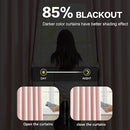 KEQIAOSUOCAI Pinch Pleated Curtains 120 Inches Long, Energy Saving Window Treatment Privacy Drapery for Living Room, Vertical Track System Elegant Hook Panels(Baby Pink, 2 Pieces, W40 x L120) by TinyTreasures Baby Boutique