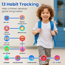 Waterproof Smart Watch for Kids Boys Ages 5-12 with 39 Games, HD Camera, Video, Music, Habit Tracking, Alarm, Pedometer, Kids Smart Watch Chrismars Birthday Gift for Boys Age 5 6 7 8(Blue) by TinyTreasures Baby Boutique