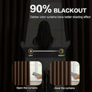 Chocolate Brown Espresso Pinch Pleated Blackout Curtains 102 Inches Long,Thermal Insulated Pinch Pleats Window Curtains Panels Drapery for Bedroom, Living Room,Office, 40" W x 102" L, Set of 2 by TinyTreasures Baby Boutique
