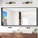 Black Bathroom Mirror, 72x36 Inch Rectangular Deep Frame Mirror, Large Wall Mounted Bathroom Vanity Mirror Over Sink for Bedroom,Restroom, Living Room, Hangs Vertically or Horizontally by CozyNest Decor