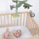 The Peanutshell Crib Mobile for Boys or Girls - Grey and Green Camo Musical Baby Crib Mobile with 12 Lullabies, Dino Baby Dinosaur Nursery Decor by TinyTreasures Baby Boutique