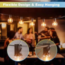 Bomcosy Outdoor String Lights,50 FT LED String Lights for Outside with Shatterproof Dimmable 25+1 Bulbs,Waterproof Connectable Outdoor Lights for Deck,Garden,Backyard,Balcony,Porch,Patio by CozyNest Decor