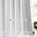 Vision Home White Pinch Pleated Full Blackout Curtains 60 inch Wide Thermal Insulated Window Panels 90 inch for Living Room Bedroom Room Darkening Pinch Pleat Drapes with Hooks Back Tab 60" Wx90 Lx1 by CozyNest Decor