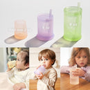 Olababy First Cup | Clear Sense 100% Silicone Infant Trainer Cup | 2oz Medicine Cup for Newborn | Non-Slip & Sloping Design for Tiny Hands & Baby Led Weaning (Mint, 1 Cup) by TinyTreasures Baby Boutique