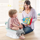 2-in-1 Toddler Potty Training Toilet - Larger Potty Chair & Detachable Training Seat for Boys & Girls Ages 1-3 with Flushing Sound, Wipes Storage, Toilet Paper Holder - Cyan by TinyTreasures Baby Boutique
