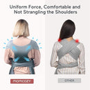 Momcozy Baby Wrap Carrier, Ergonomic Infant Slings for Newborn to Toddler 8-35 lbs, Adjustable Baby Wrap for Adult Fits Sizes XXS-XXL, Easy to Wear Baby Carriers, Gradient Blue by TinyTreasures Baby Boutique