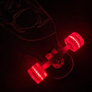 Clear Longboard Skateboard - Transparent Acrylic Long Boards with Light-Up LED Wheels for Smooth Rides - Ride The Streets in Style with Longboard Built for Beginners & Pros Alike by TinyTreasures Baby Boutique